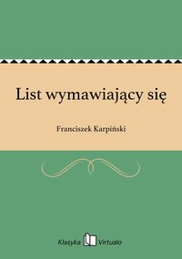 List wymawiający się - Franciszek Karpiński - ebook