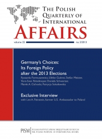 The Polish Quarterly of International Affairs 2/2013 - dr Marcin Zaborowski - eprasa