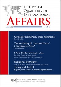 The Polish Quarterly of International Affairs 4/2013 - dr Marcin Zaborowski - eprasa