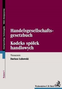 Kodeks spółek handlowych. Handelsgesellschaftsgesetzbuch