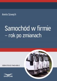 Samochód w firmie – rok po zmianach - Aneta Szwęch - ebook