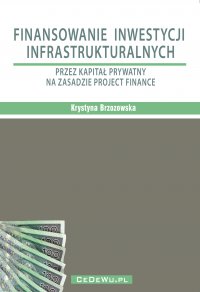 Finansowanie inwestycji infrastrukturalnych przez kapitał prywatny na zasadzie project finance (wyd. II). Rozdział 2. PROJECT FINANCE W INWESTYCJACH INFRASTRUKTURALNYCH - Prof. Krystyna Brzozowska - ebook