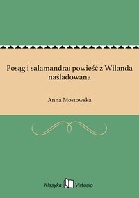 Posąg i salamandra: powieść z Wilanda naśladowana - Anna Mostowska - ebook