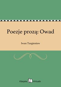 Poezje prozą: Owad - Iwan Turgieniew - ebook