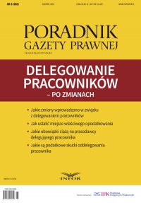 Delegowanie pracowników – po zmianach - Mariusz Makowski - ebook