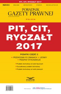 Podatki cz.2 PIT, CIT, RYCZAŁT 2017 - Opracowanie zbiorowe - ebook