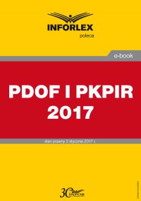 PDOF i PKPiR 2017 - Opracowanie zbiorowe - ebook