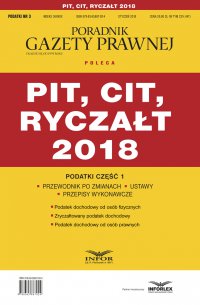 PIT, CIT, ryczałt 2018. Podatki część 1 - Opracowanie zbiorowe - ebook