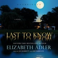 Last to Know - Elizabeth Adler - audiobook