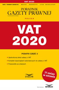 VAT 2020 - Opracowanie zbiorowe - ebook