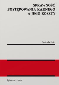 Sprawność postępowania karnego a jego koszty - Agnieszka Orfin - ebook