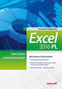 Excel 2016 PL. Ćwiczenia zaawansowane - Krzysztof Masłowski - ebook