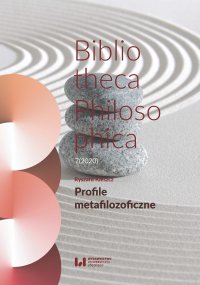 Profile metafilozoficzne. Bibliotheca Philosophica 7(2020) - Ryszard Kleszcz - ebook