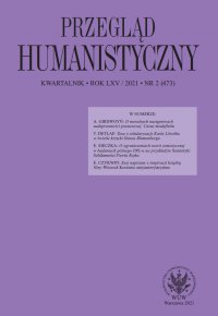Przegląd Humanistyczny 2021/2 (473) - Tomasz Wójcik - eprasa