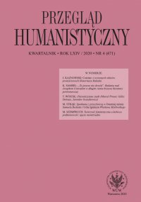 Przegląd Humanistyczny 2020/4 (471) - Tomasz Wójcik - eprasa