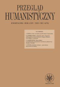 Przegląd Humanistyczny 2020/3 (470) - Tomasz Wójcik - eprasa