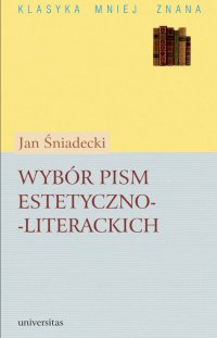 Wybór pism estetyczno-literackich - Jan Śniadecki - ebook