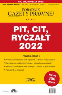 PIT, CIT, Ryczałt 2022 - Opracowanie zbiorowe - ebook