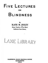 Five Lectures on Blindness - Kate M. Foley - ebook
