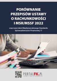 Porównanie przepisów ustawy o rachunkowości i MSR/MSSF 2021/2022