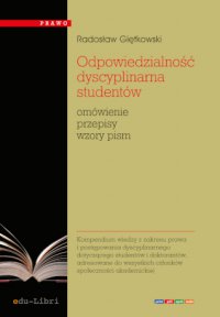 Odpowiedzialność dyscyplinarna studentów - Radosław Giętkowski - ebook