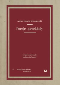 Poezje i przekłady - Antoni Korwin Kossakowski - ebook