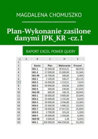 Plan-Wykonanie zasilone danymi JPK_KR -cz.1 - Magdalena Chomuszko - ebook