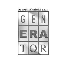 Generator - Marek Skalski - ebook