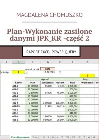 Plan. Wykonanie zasilone danymi JPK_KR. Część 2 - Magdalena Chomuszko - ebook