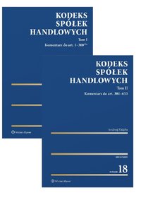 Kodeks spółek handlowych. Komentarz. Tom I i II - Andrzej Kidyba - ebook