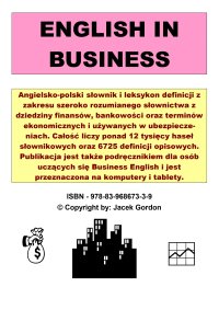 English in Business - Jacek Gordon - ebook