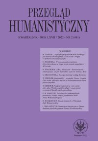 Przegląd Humanistyczny 2023/2 (481) - Tomasz Wójcik - eprasa