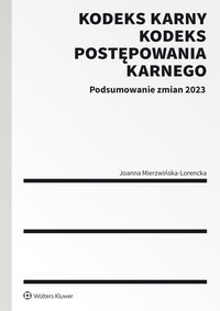 Kodeks karny i Kodeks postępowania karnego. Podsumowanie zmian 2023 - Joanna Mierzwińska-Lorencka - ebook