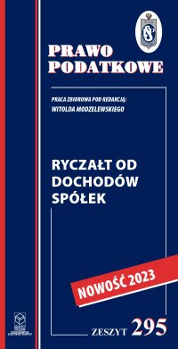 Ryczałt od dochodów spółek - prof. dr hab. Witold Modzelewski - ebook