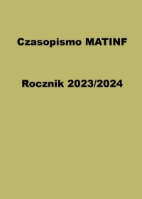 Rocznik Czasopisma MATINF 2023/2024 - Redakcja Czasopisma MATINF - ebook