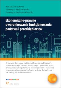 Ekonomiczno-prawne uwarunkowania funkcjonowania państwa i przedsiębiorstw - Katarzyna Maj-Serwatka - ebook