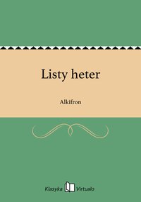 Listy heter - Alkifron - ebook