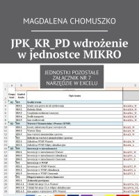 JPK_KR_PD wdrożenie w jednostce MIKRO - Magdalena Chomuszko - ebook