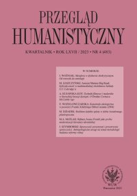 Przegląd Humanistyczny 2023/4 (483) - Tomasz Wójcik - eprasa