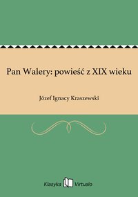 Pan Walery: powieść z XIX wieku - Józef Ignacy Kraszewski - ebook