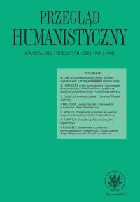 Przegląd Humanistyczny 2024/1 - Tomasz Wójcik - eprasa