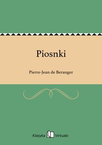 Piosnki - Pierre-Jean de Beranger - ebook