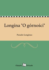 Longina "O górności" - Pseudo-Longinus - ebook