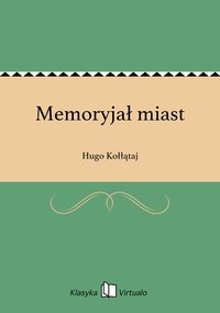 Memoryjał miast - Hugo Kołłątaj - ebook