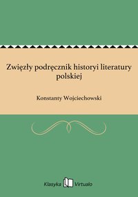 Zwięzły podręcznik historyi literatury polskiej - Konstanty Wojciechowski - ebook