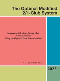 Optimal Modified 2/1-Club System [DRM] - Neil H. Timm Ph.D. - ebook