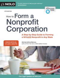 How to Form a Nonprofit Corporation (National Edition) [DRM] - Anthony Mancuso - ebook
