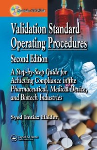 Validation Standard Operating Procedures [DRM] - Syed Imtiaz Haider - ebook
