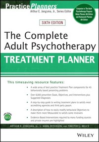 Complete Adult Psychotherapy Treatment Planner [DRM] - Timothy J. Bruce - ebook