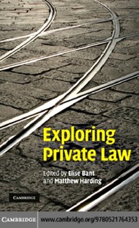 Exploring Private Law [DRM] - Matthew Harding - ebook